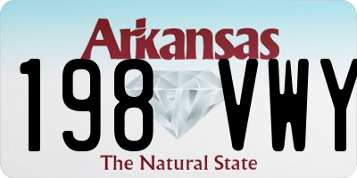 AR license plate 198VWY