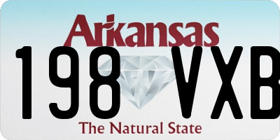 AR license plate 198VXB