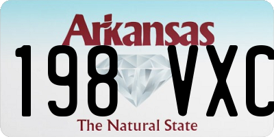 AR license plate 198VXC