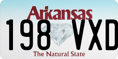 AR license plate 198VXD