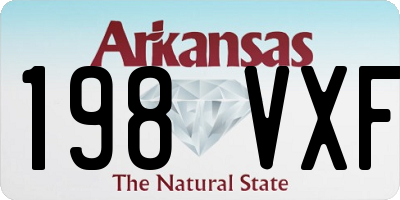 AR license plate 198VXF