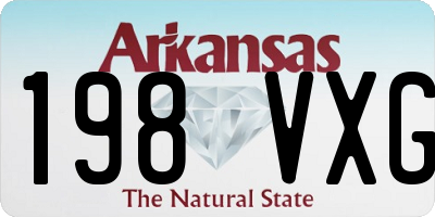 AR license plate 198VXG