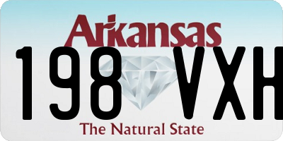 AR license plate 198VXH