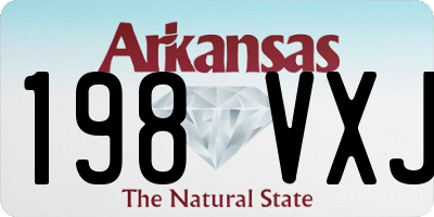 AR license plate 198VXJ