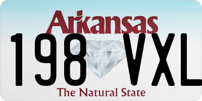 AR license plate 198VXL