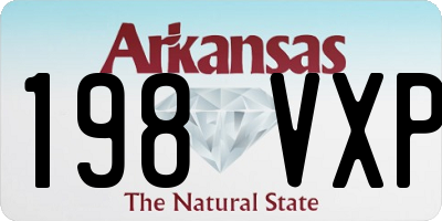 AR license plate 198VXP