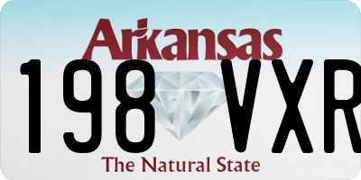 AR license plate 198VXR