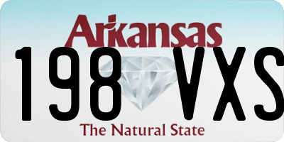 AR license plate 198VXS