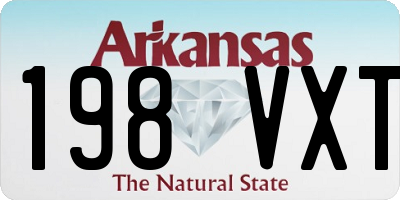 AR license plate 198VXT