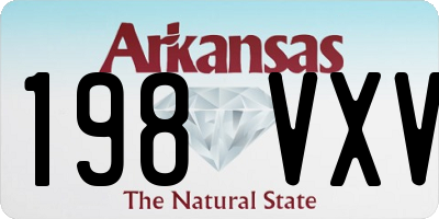 AR license plate 198VXV