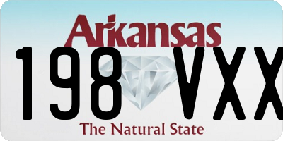 AR license plate 198VXX