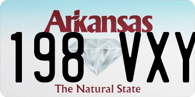AR license plate 198VXY