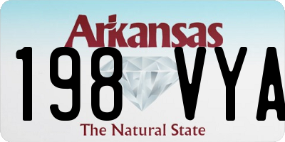 AR license plate 198VYA