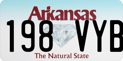 AR license plate 198VYB