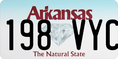 AR license plate 198VYC