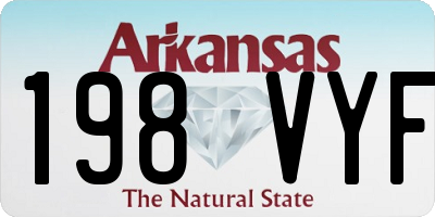 AR license plate 198VYF