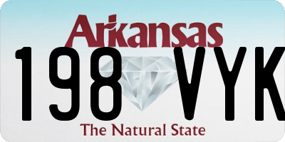AR license plate 198VYK