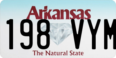 AR license plate 198VYM