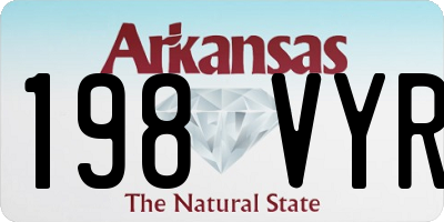 AR license plate 198VYR