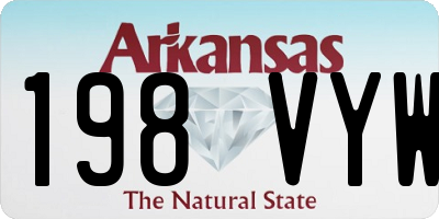 AR license plate 198VYW