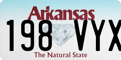 AR license plate 198VYX