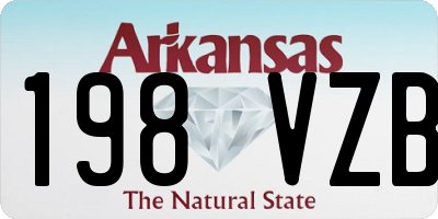 AR license plate 198VZB
