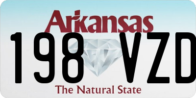 AR license plate 198VZD