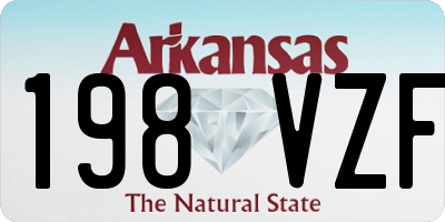 AR license plate 198VZF
