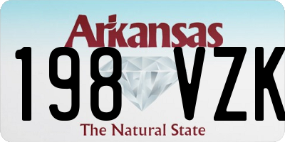 AR license plate 198VZK