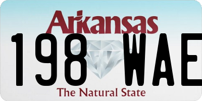 AR license plate 198WAE