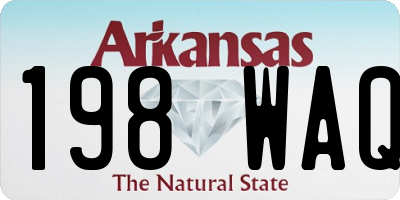 AR license plate 198WAQ