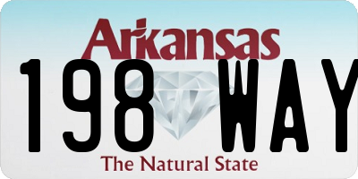 AR license plate 198WAY