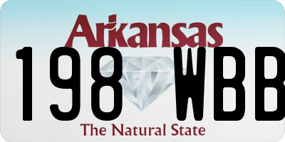 AR license plate 198WBB