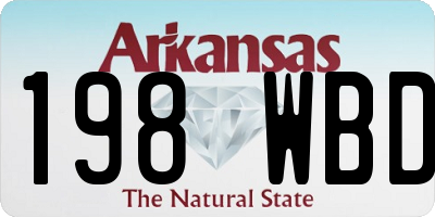 AR license plate 198WBD