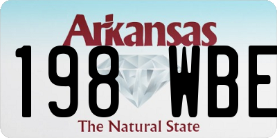 AR license plate 198WBE