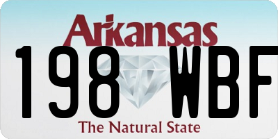 AR license plate 198WBF