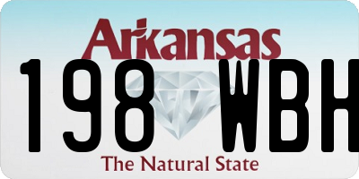 AR license plate 198WBH