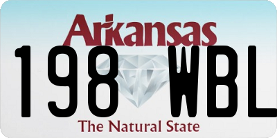 AR license plate 198WBL