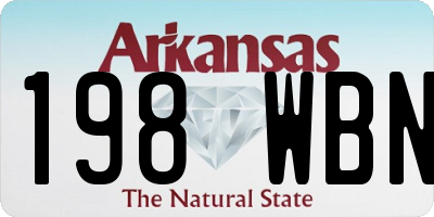 AR license plate 198WBN