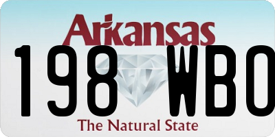 AR license plate 198WBO