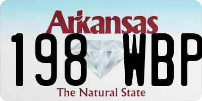 AR license plate 198WBP