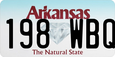 AR license plate 198WBQ