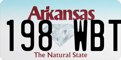 AR license plate 198WBT