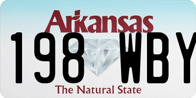 AR license plate 198WBY