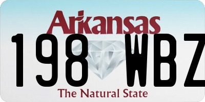 AR license plate 198WBZ