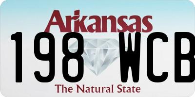 AR license plate 198WCB