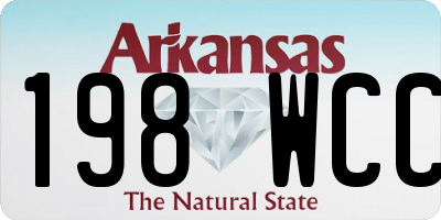 AR license plate 198WCC