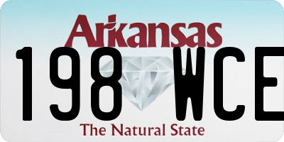 AR license plate 198WCE