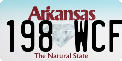 AR license plate 198WCF