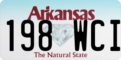 AR license plate 198WCI